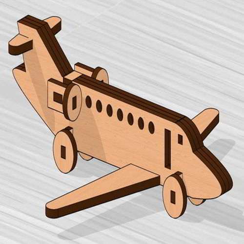 طرح مدل هواپیما برش لیزری - laser cut airplane model ve - برای دستگاه CNC چوب و لیزر (سی ان سی)