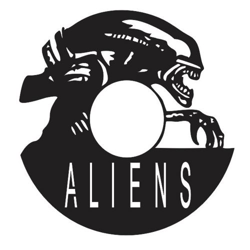طرح قالب‌های ساعت وینیل برش لیزری بیگانه‌ها - laser cut aliens vinyl clock templates ve - برای دستگاه CNC چوب و لیزر (سی ان سی)