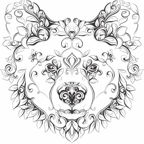 طرح برش لیزری حیوانات خطی نقاشی - laser cut animal line art - برای دستگاه CNC چوب و لیزر (سی ان سی)