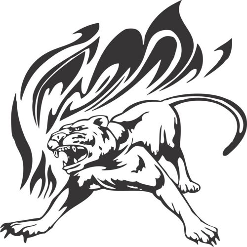 طرح برش لیزری حیوان شیر غرش صدا - laser cut animal lion roaring - برای دستگاه CNC چوب و لیزر (سی ان سی)