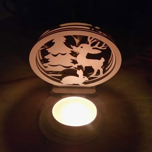 طرح چراغ خواب حیوانات برش لیزری لامپ - laser cut animal nightlight lamp - برای دستگاه CNC چوب و لیزر (سی ان سی)