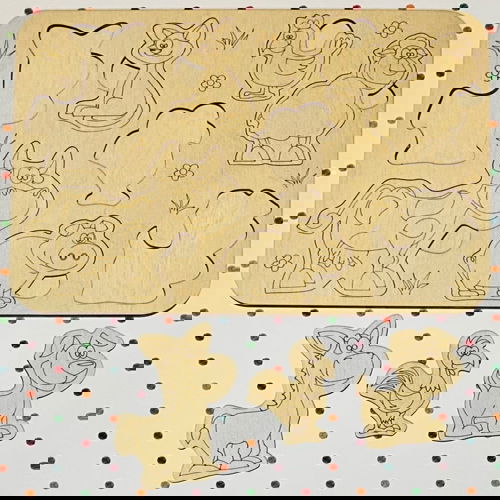 طرح حیوانات برش خورده چوبی پازل حیوانات تخته پازل - laser cut animals wooden peg puzzle animal puzzle board ve - برای دستگاه CNC چوب و لیزر (سی ان سی)