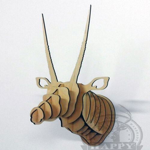 طرح برش لیزری حیوانات غنائم سر - laser cut animal trophy head ve - برای دستگاه CNC چوب و لیزر (سی ان سی)