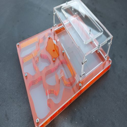 طرح برش لیزری antfarm 00 0 0mm - laser cut antfarm 200x150x50mm - برای دستگاه CNC چوب و لیزر (سی ان سی)