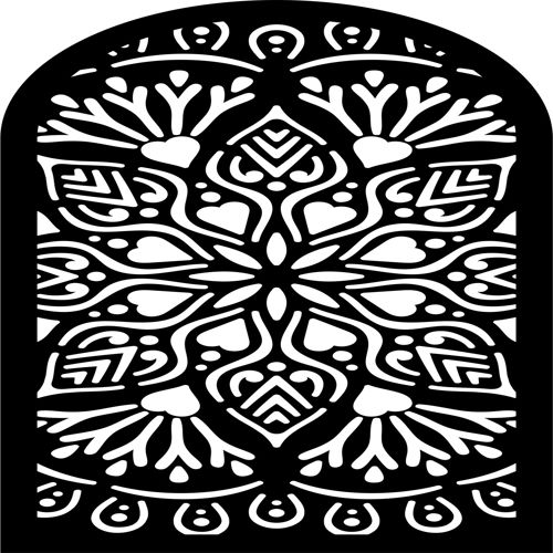 طرح برش طاق برش لیزری طرح برش جالی الگو صفحه - laser cut arch design jali cutting pattern screen ve - برای دستگاه CNC چوب و لیزر (سی ان سی)