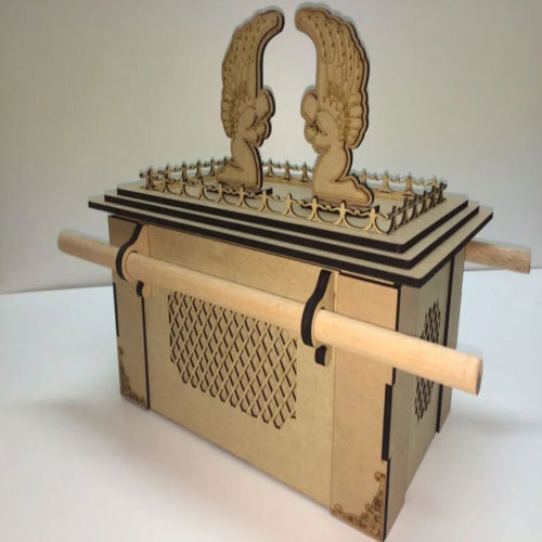 طرح برش لیزری صندوق عهد میلی‌متری - laser cut ark of the covenant 3mm ve - برای دستگاه CNC چوب و لیزر (سی ان سی)