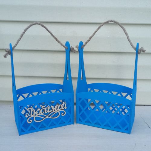 طرح سبد گلدان آویز سبد گلدان برش لیزری - laser cut baskets flower pot hanging basket ve - برای دستگاه CNC چوب و لیزر (سی ان سی)