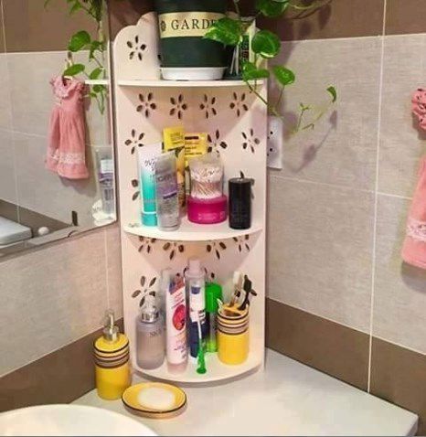 طرح برش لیزری گوشه حمام قفسه - laser cut bathroom corner shelf ve - برای دستگاه CNC چوب و لیزر (سی ان سی)