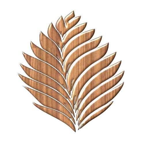 طرح برگ چوبی زیبا برش لیزری - laser cut beautiful wooden leaf design ve - برای دستگاه CNC چوب و لیزر (سی ان سی)