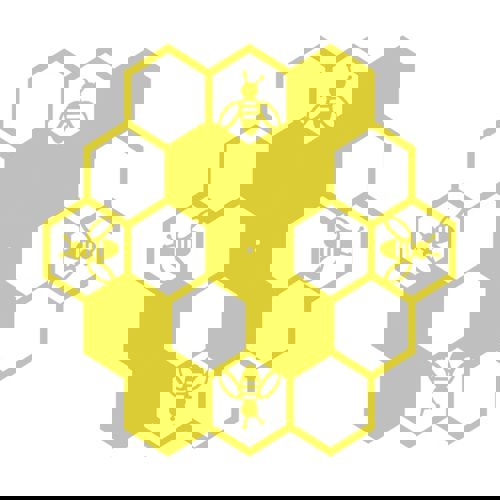 طرح نقاشی ساعت زنبوری برش لیزری - laser cut bee clock drawing ve - برای دستگاه CNC چوب و لیزر (سی ان سی)