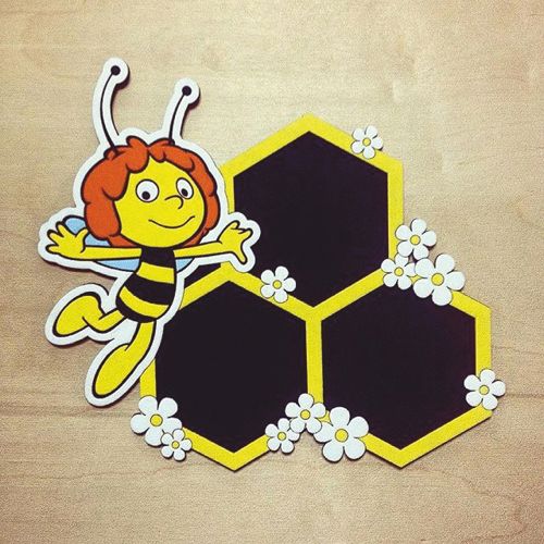 طرح قاب عکس زنبور عسل برش لیزری - laser cut bee photo frame ve - برای دستگاه CNC چوب و لیزر (سی ان سی)