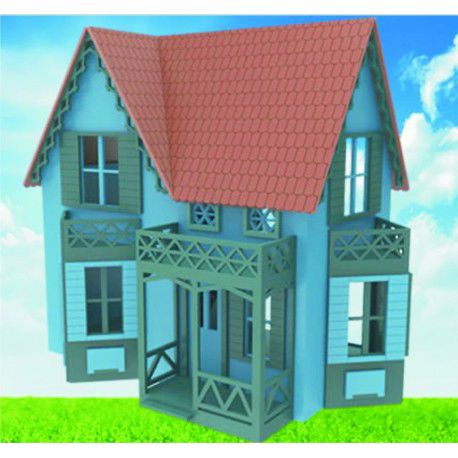 طرح برش لیزری بتسی هاگار خانه عروسک میلی‌متری - laser cut betsy hagar doll house 4mm ve - برای دستگاه CNC چوب و لیزر (سی ان سی)