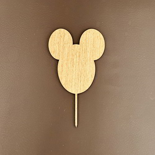 طرح برش لیزری خالی میکی موس کیک روی - laser cut blank mickey mouse cake topper ve - برای دستگاه CNC چوب و لیزر (سی ان سی)