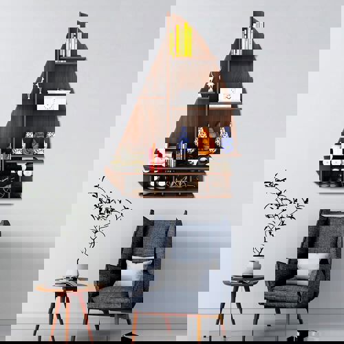 طرح قفسه قایق برش لیزری دکوراسیون منزل کشتی چوبی وسیله نقلیه - laser cut boat shelf home decor ship wooden ve - برای دستگاه CNC چوب و لیزر (سی ان سی)