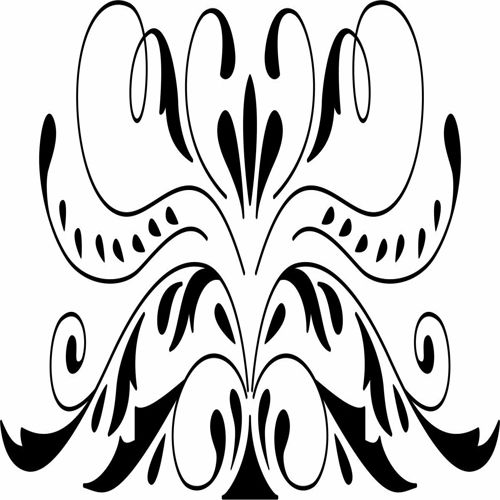 طرح حاشیه برش لیزری پانل الگو - laser cut border design panel pattern - برای دستگاه CNC چوب و لیزر (سی ان سی)