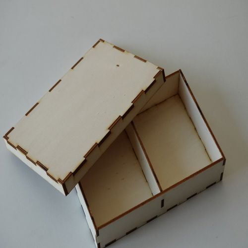 طرح جعبه برش لیزری با درب میلی متری پوشش - laser cut box with lid 3mm - برای دستگاه CNC چوب و لیزر (سی ان سی)