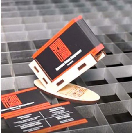 طرح برش لیزری کارت ویزیت جای کارت ویزیت پایه چوبی - laser cut business card holder wood stand - برای دستگاه CNC چوب و لیزر (سی ان سی)