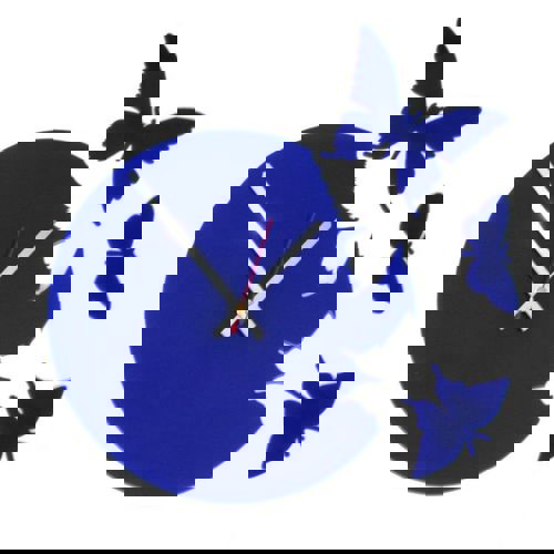 طرح پروانه‌های برش لیزری ساعت - laser cut butterflies clock ve - برای دستگاه CNC چوب و لیزر (سی ان سی)