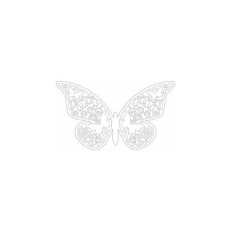 طرح پروانه برش لیزری بردار - laser cut butterfly vector - برای دستگاه CNC چوب و لیزر (سی ان سی)