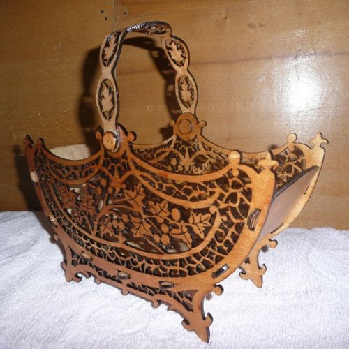 طرح سبد آبنبات برش لیزری کاسه - laser cut candy baskets bowl ve - برای دستگاه CNC چوب و لیزر (سی ان سی)