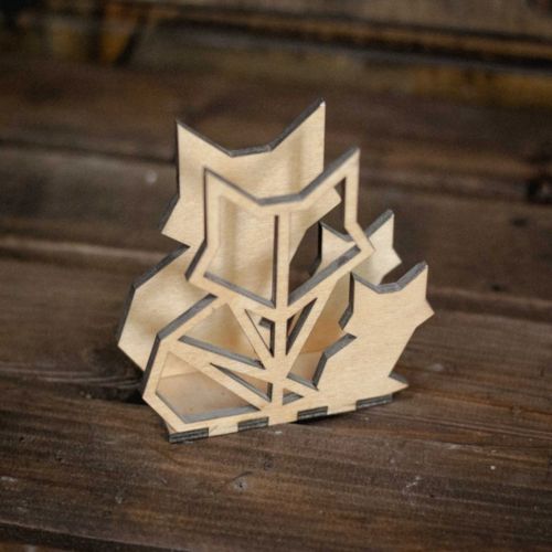 طرح برش لیزری جا کارت یا جا دستمال نقاشی - laser cut card holder or napkin holder drawing ve - برای دستگاه CNC چوب و لیزر (سی ان سی)