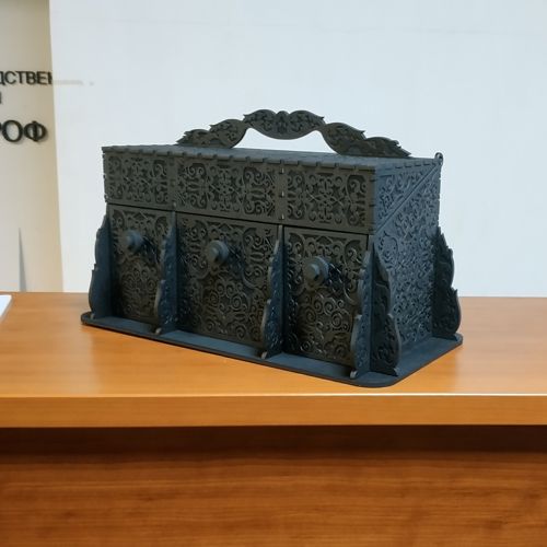 طرح جعبه جواهرات تزئینی برش خورده با لیزر، هزینه - laser cut carved decorative jewelry box ve - برای دستگاه CNC چوب و لیزر (سی ان سی)