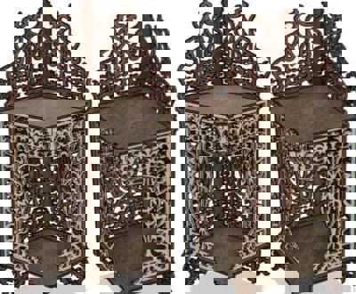 طرح قفسه حکاکی شده با برش لیزر میلی متر - laser cut carved shelf 6mm ve - برای دستگاه CNC چوب و لیزر (سی ان سی)