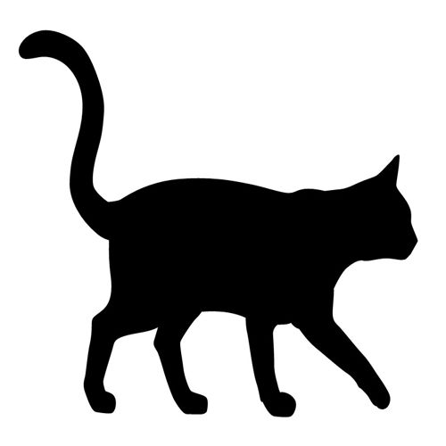 طرح برش لیزری گربه ناتمام سیلوئت - laser cut cat unfinished silhouette ve - برای دستگاه CNC چوب و لیزر (سی ان سی)
