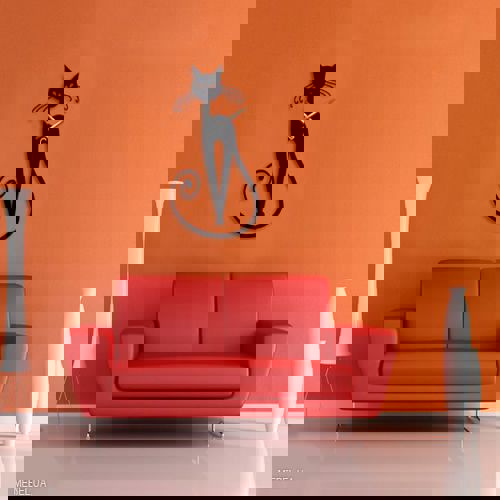 طرح ساعت دیواری گربه برش لیزری - laser cut cat wall clock ve - برای دستگاه CNC چوب و لیزر (سی ان سی)