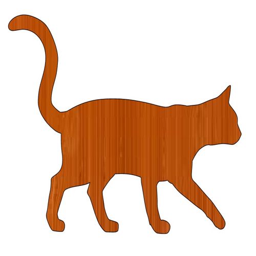 طرح برش لیزری گربه چوب کاردستی دست‌ساز برش - laser cut cat wood diy crafts cutout ve - برای دستگاه CNC چوب و لیزر (سی ان سی)