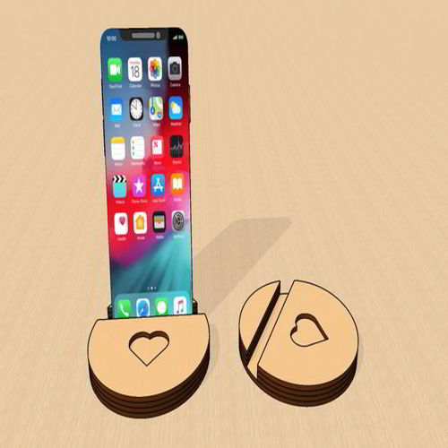طرح برش لیزری گوشی همراه پایه - laser cut cell phone stand - برای دستگاه CNC چوب و لیزر (سی ان سی)