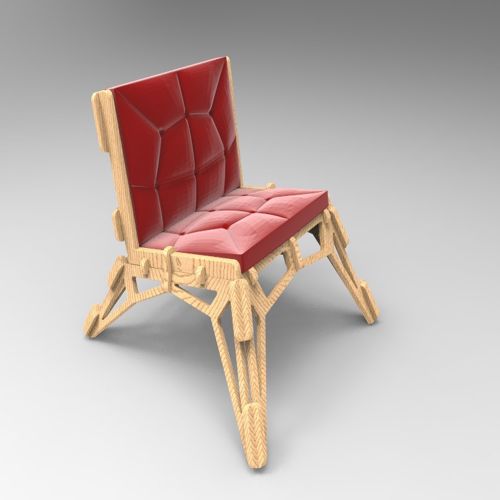 طرح صندلی مبل برش لیزری میلی متر - laser cut chair sofa 20mm - برای دستگاه CNC چوب و لیزر (سی ان سی)
