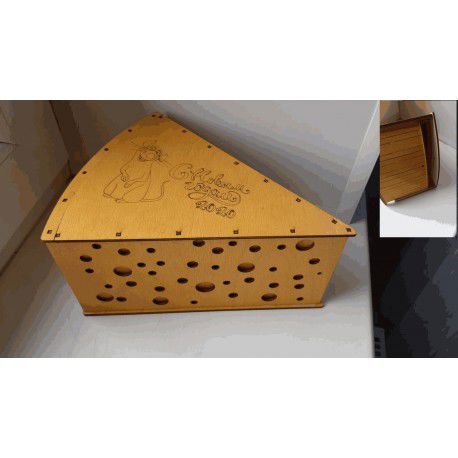 طرح جعبه پنیر برش لیزری قالب - laser cut cheese box tempalte ve - برای دستگاه CNC چوب و لیزر (سی ان سی)