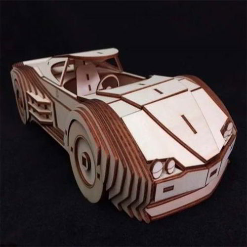 طرح مدل سه بعدی شورلت کامارو با برش لیزری () - laser cut chevrolet camaro 3d puzzle model kit ve - برای دستگاه CNC چوب و لیزر (سی ان سی)