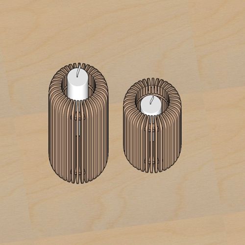 طرح ست هدیه کریسمس برش لیزری جاشمعی چراغ شب لامپ - laser cut christmas gift set candle holder tealight night light lamp ve - برای دستگاه CNC چوب و لیزر (سی ان سی)