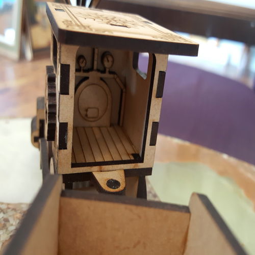 طرح پروژه قطار کریسمس با برش لیزری - laser cut christmas train project - برای دستگاه CNC چوب و لیزر (سی ان سی)
