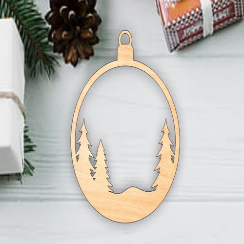 طرح تزیینات درخت کریسمس با برش لیزری - laser cut christmas tree bauble ornament decorations ve - برای دستگاه CNC چوب و لیزر (سی ان سی)