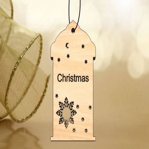طرح برش لیزری درخت کریسمس تزئینات برچسب چوبی کریسمس بابلس - laser cut christmas tree decoration tag wooden christmas bauble - برای دستگاه CNC چوب و لیزر (سی ان سی)