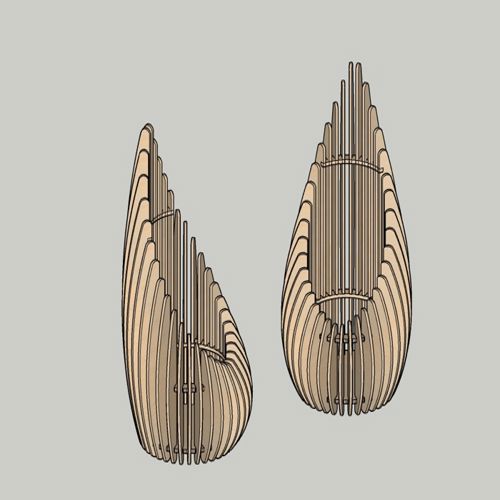 طرح چراغ رومیزی چوبی کریسمس برش لیزری لامپ رومیزی مینیمال چراغ رومیزی - laser cut christmas wooden table lamp minimal table lamp ve - برای دستگاه CNC چوب و لیزر (سی ان سی)