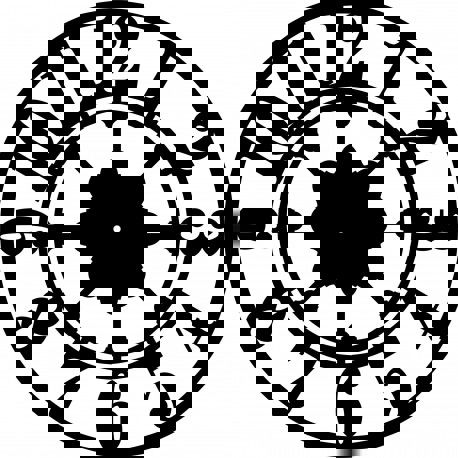 طرح قالب صفحه ساعت برش لیزری - laser cut clock face template ve - برای دستگاه CNC چوب و لیزر (سی ان سی)