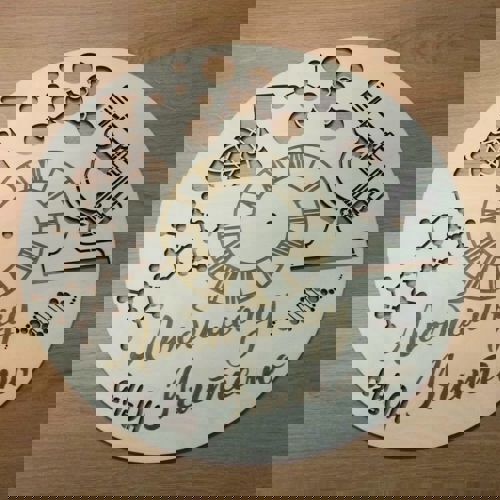 طرح ساعت برش لیزری برای معلم شیمی وکتور - laser cut clock for teacher of chemistry vector ve - برای دستگاه CNC چوب و لیزر (سی ان سی)