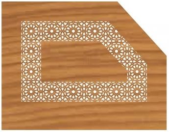 طرح برش لیزر cnc برای پله تزئینات الگو - laser cut cnc for stairs decoration pattern - برای دستگاه CNC چوب و لیزر (سی ان سی)