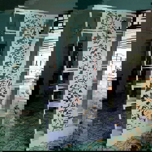 طرح پروژه گل برش لیزر cnc قفسه - laser cut cnc project floral rack - برای دستگاه CNC چوب و لیزر (سی ان سی)