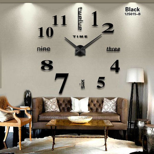 طرح ساعت دیواری اتاق نشیمن مدرن با برش لیزری - laser cut contemporary living room wall clock ve - برای دستگاه CNC چوب و لیزر (سی ان سی)