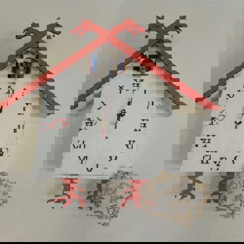 طرح ساعت فاخته برش لیزری - laser cut cuckoo clock ve - برای دستگاه CNC چوب و لیزر (سی ان سی)