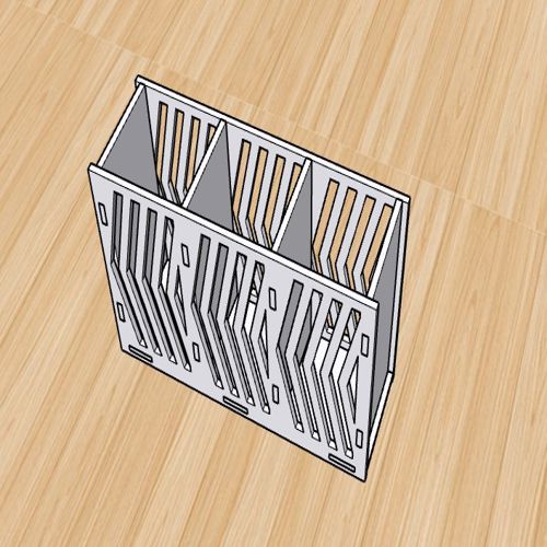 طرح جعبه نگهداری مداد سفارشی برش لیزری - laser cut custom desk organizer pencil storage box - برای دستگاه CNC چوب و لیزر (سی ان سی)