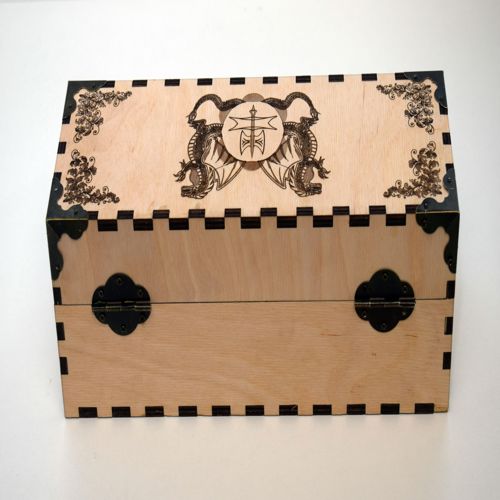طرح جعبه تزئینی برش لیزری تصویر اژدها تصویر - laser cut decoration box dragon image ve - برای دستگاه CNC چوب و لیزر (سی ان سی)