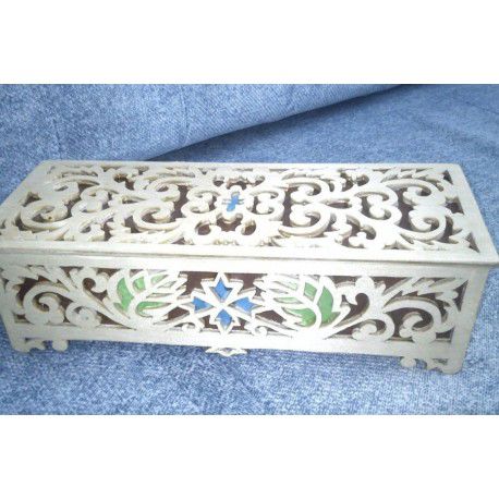 طرح جعبه تزئینی برش لیزری با درب قالب - laser cut decorative box with lid template ve - برای دستگاه CNC چوب و لیزر (سی ان سی)