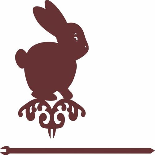 طرح تزئینی برش لیزری bunny topper ornament pattern - laser cut decorative bunny topper ornament pattern - برای دستگاه CNC چوب و لیزر (سی ان سی)