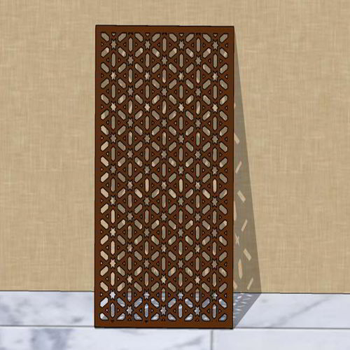 طرح برش لیزری تزئینی گریل طراحی - laser cut decorative grill design ve - برای دستگاه CNC چوب و لیزر (سی ان سی)